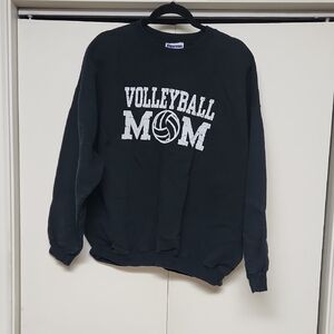 Gildan Black Volleyball Mom Sweatshirt